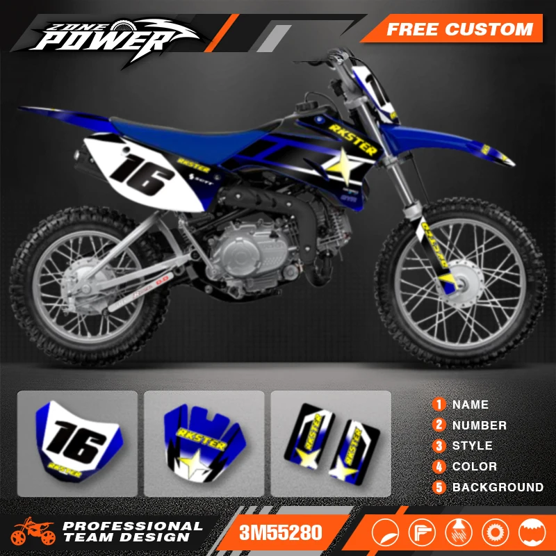 

Powerzone For Yamaha TTR110 2008-2015 2016 2017 2018 2019 2020 2021 Custom Backgrounds Graphics Decals Sticker Kits 01