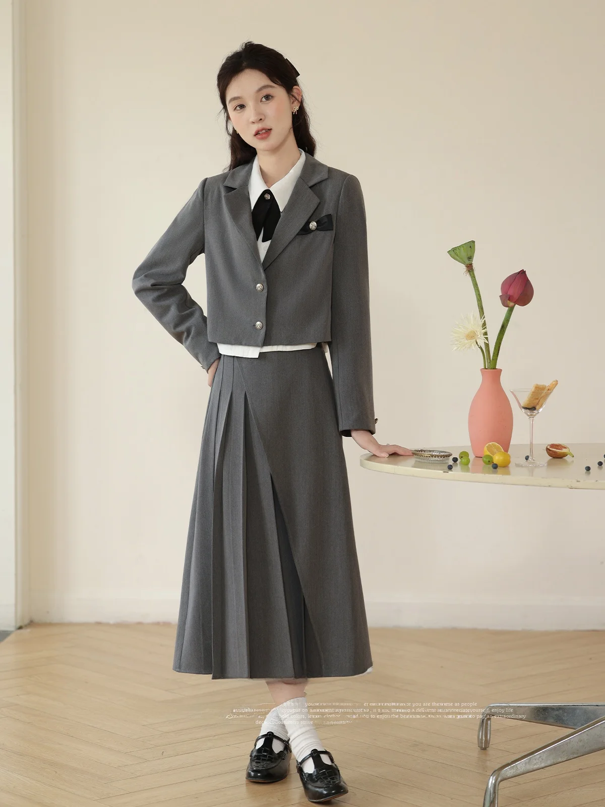 South Deer 'School Flower Senior' College Sle Spring Autumn 2025 Women's Suit Faionable Chic Anti-Aging Workwear