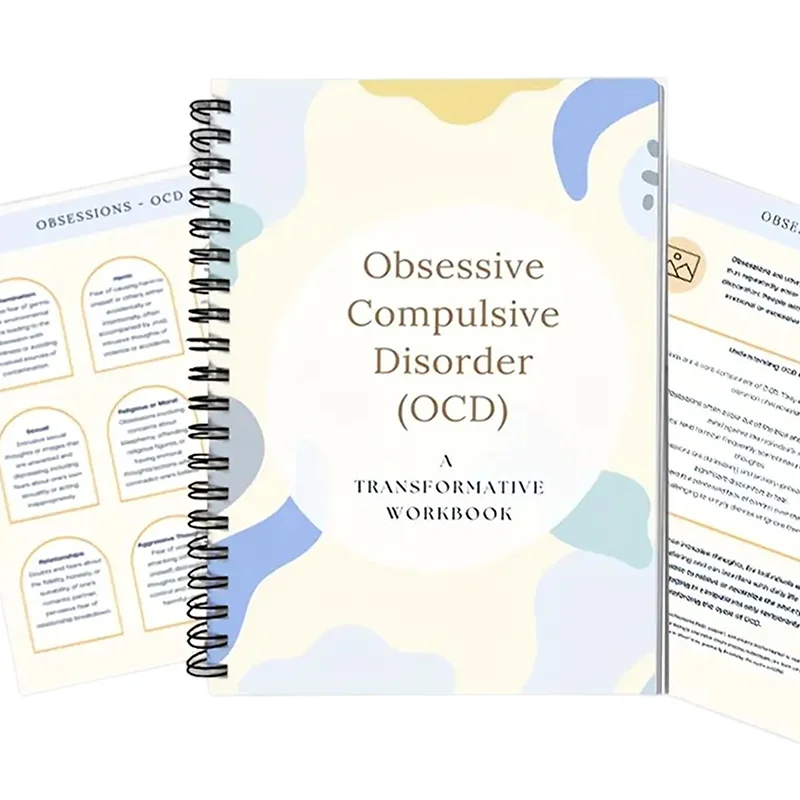 Obsessive Compulsive Disorder (OCD) Workbook, Intrusive Thoughts, Exposure Relax, Anxiety Relief, Mental Health Self-Help Guide