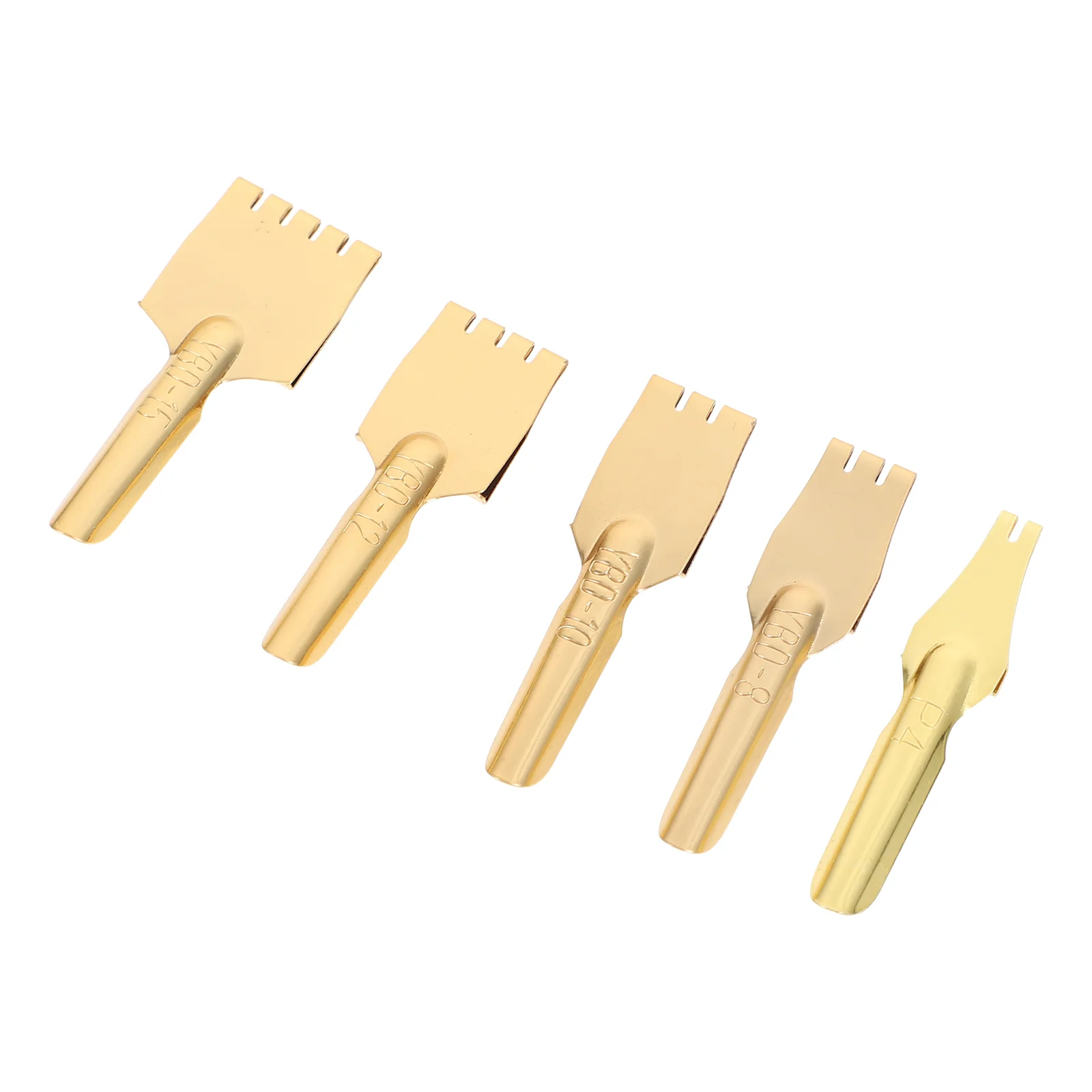 5 Pcs Tibetan Practical Pen Nibs Writing Supplies Flat Break Resistance Brass Points Fountain