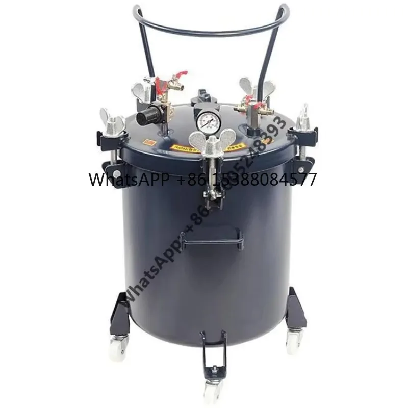 

10L Pneumatic Pressure Tank 304 Stainless Steel Mixing Machine Dispensing Glue Adhesive Epoxy Paint Pot Without Agitator