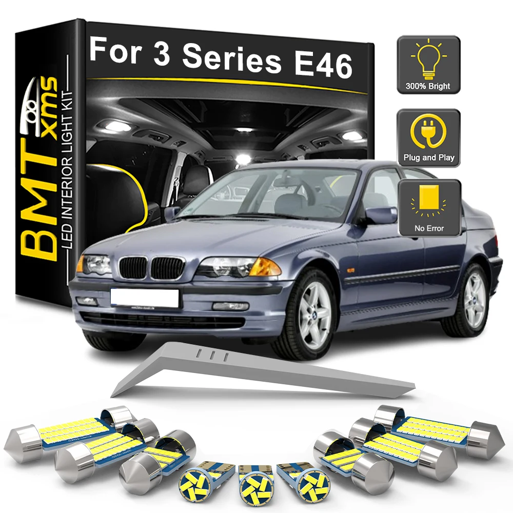 

BMTxms 13Pcs For BMW 3 Series E46 Convertible Cabrio 2000-2005 Car LED Interior Light Bulb Kit Canbus