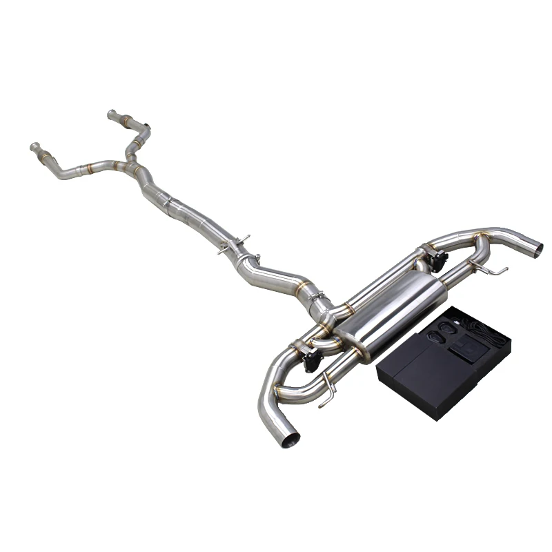 Custom Catback Muffler For Mercedes-Benz GLC43 AMG 3.0T 2020-2024 Sport Sound SUS304 Pipe With Controller Catback Exhaust System