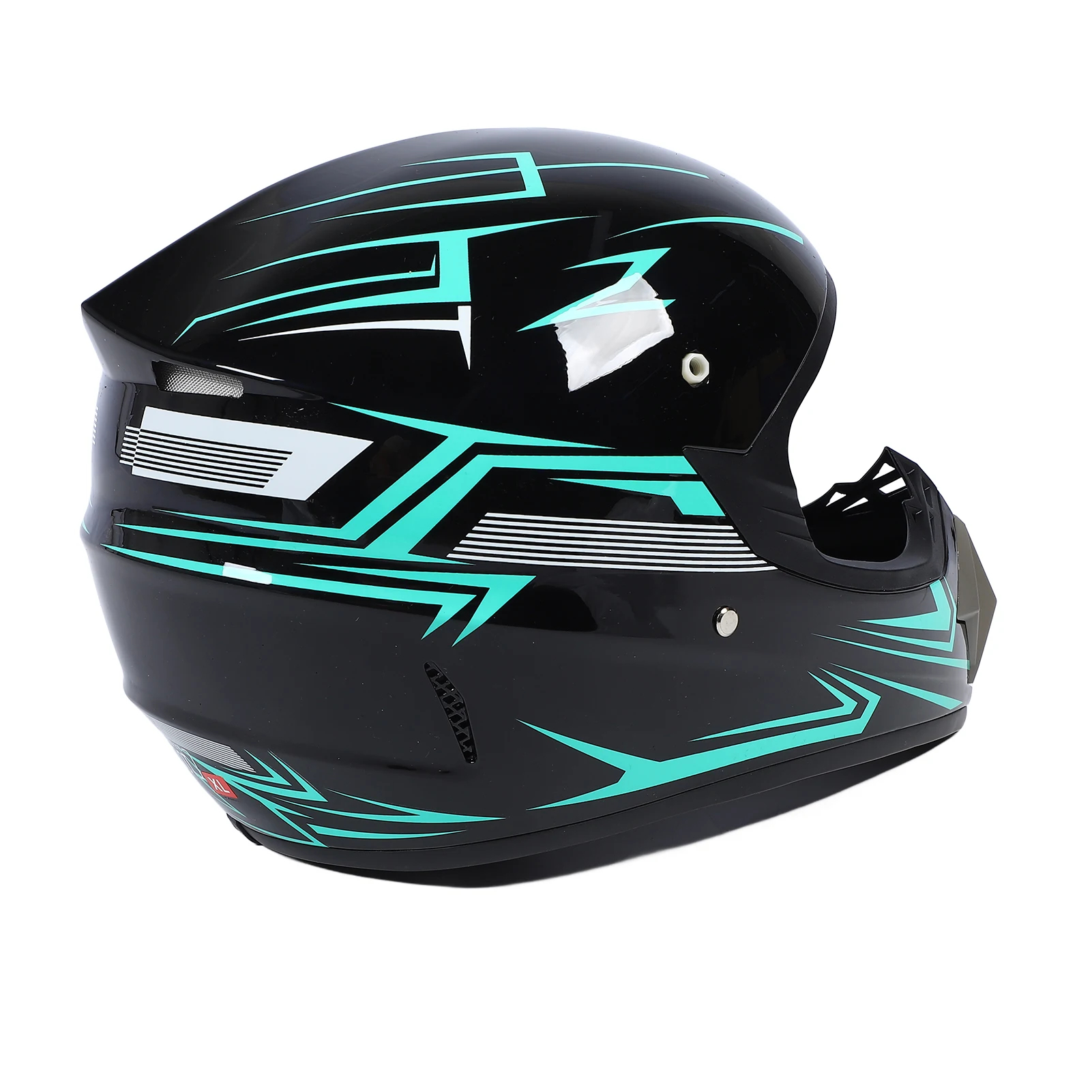 Casco da motociclista elettrico, fantastico casco fuoristrada, casco integrale da discesa per adulti, casco di sicurezza con occhiali, maschera, guanti