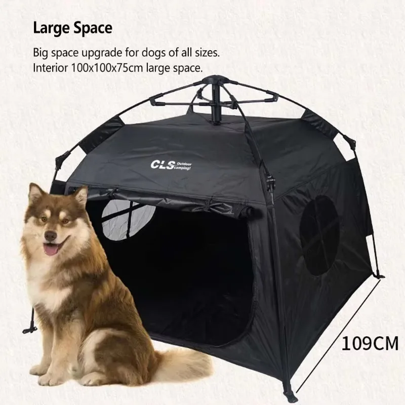Original Pet Cot Tent, Portable Dog House, Dog Shade & Weather Shelter, Elevated Cot Dog Bed