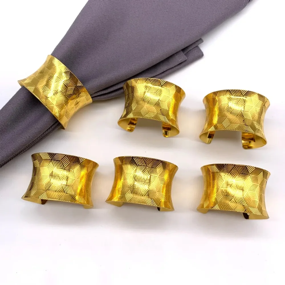 

Half-closed napkin ring small waist bucket-shaped tissue ring golden napkin buckle