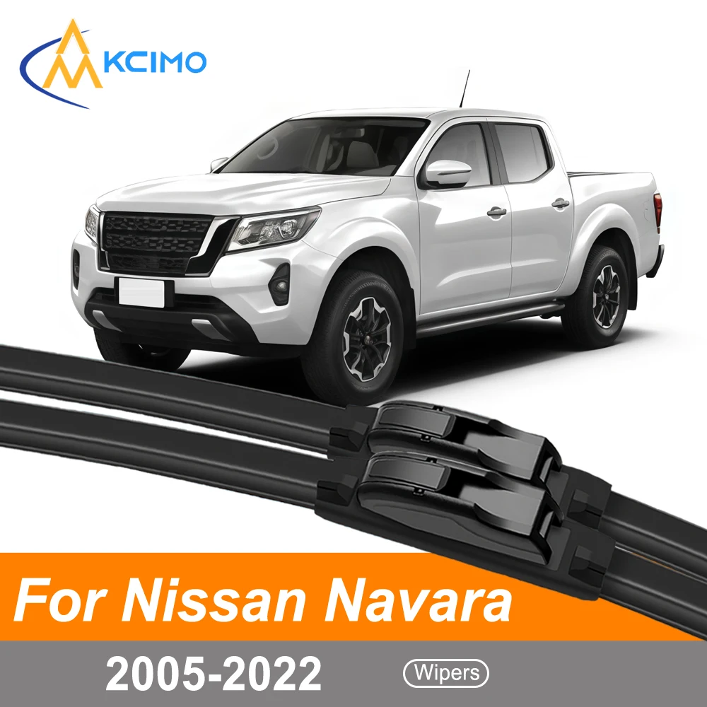 

2-Pack Set Wiper Blades For Nissan Navara D06 2005-2022 Quiet Streak-Free Cleaning Direct Fit Front Windshield Wipers