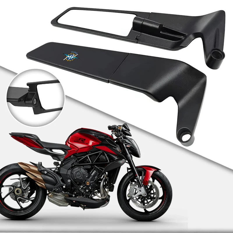 Rétroviseurs CNC pour moto, rétroviseurs latéraux HD pour MV Agusta Brutale 800/RR Dragster 800/RR Brutale 675 Convex