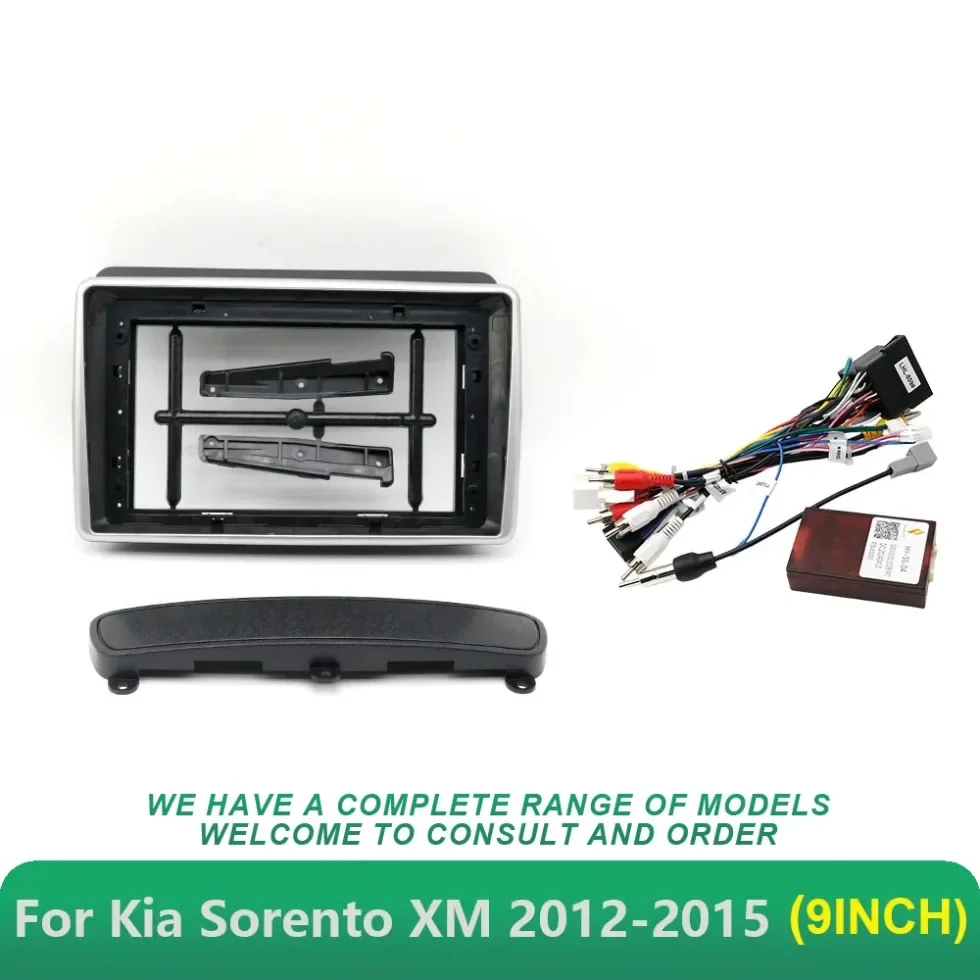 

9-дюймовый автомобильный адаптер для передней панели для Kia Sorento XM 2012-2015, комплект панели приборной панели Android-радио