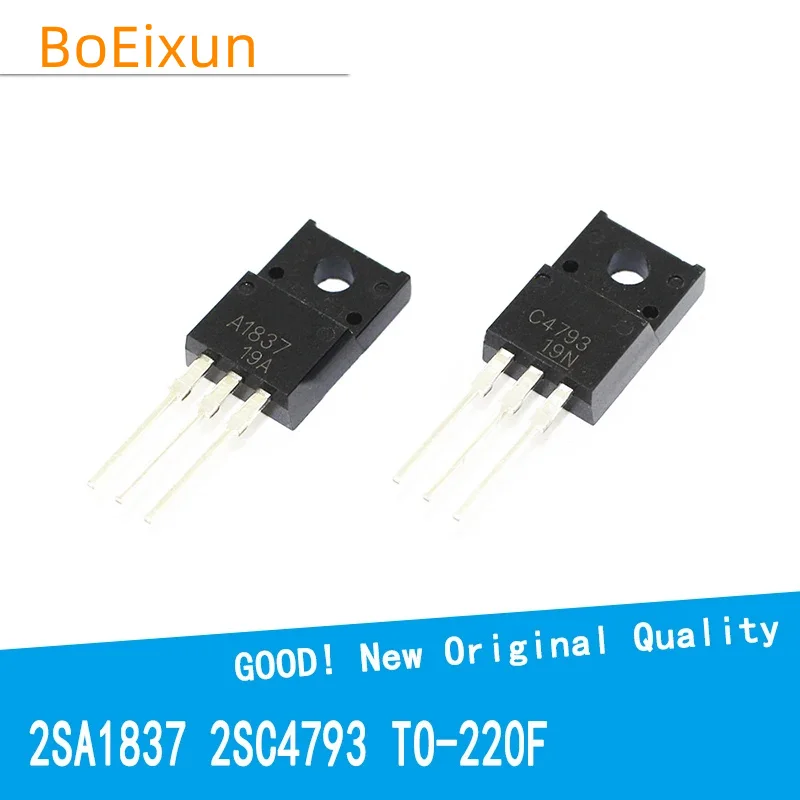 10PCS/LOT A1930 C5171 C4793 A1837 2SC4793 2SA1837 2SA1930 2SC5171 230V 1A TO-220F New Good Quality Chipset