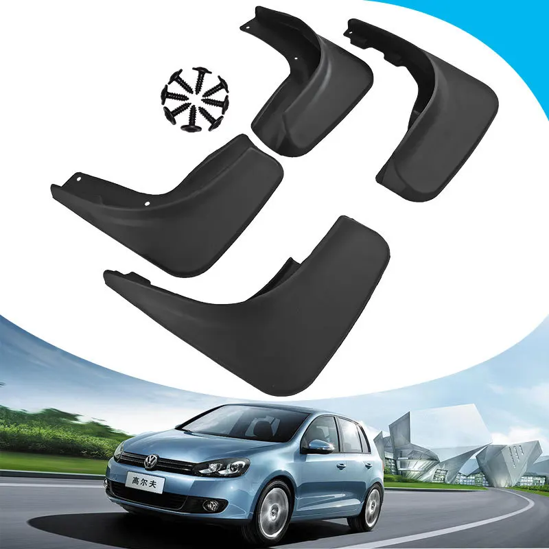 Car Mud Flaps Splash Guards Fender Mudguard for 2009-2013 Volkswagen Golf 6 High Performance Daily Use Parts