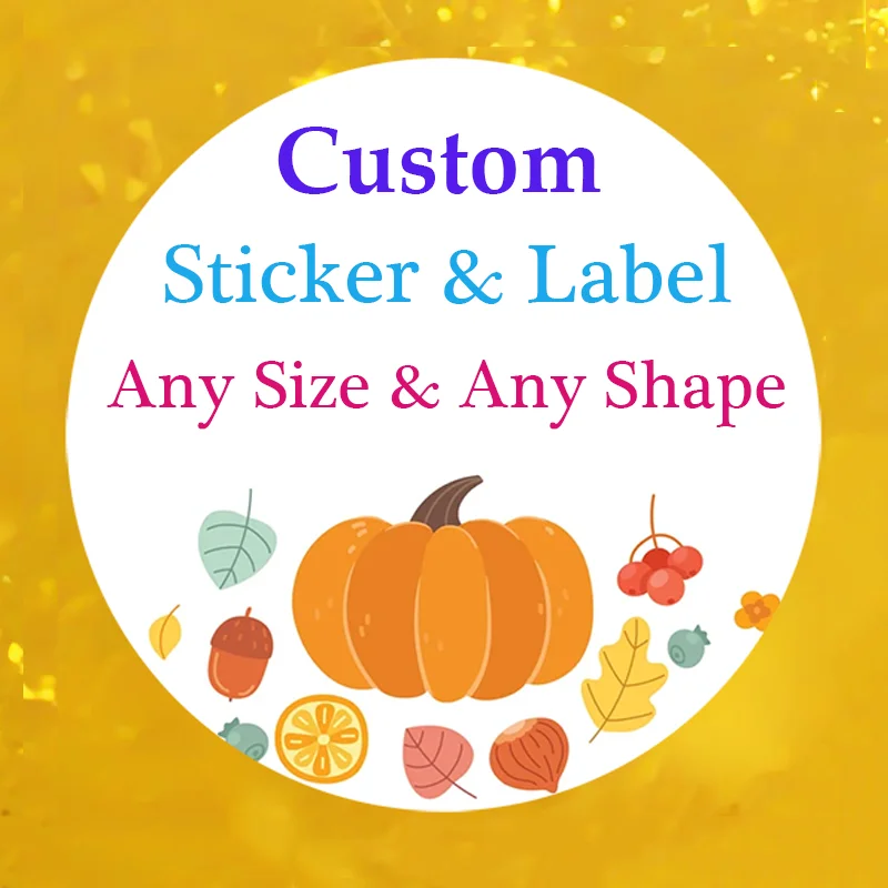 Custom Stickers Customized Logo Labels Wedding Birthday Packaging Print Your Own Sticker Personalized Stickers