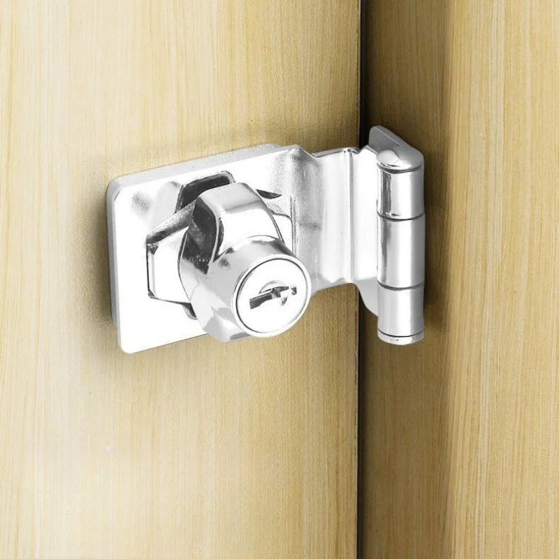 1/2sets Knob style furniture safety lock, suitable for cabinets, drawer locks, hardware accessories with keys and screws