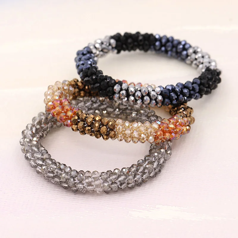 Bracelets for Women Fashion Multilayer Crystal Beads Woven Bracelet Jewelry Female Girl Gifts Accessories Wholesale