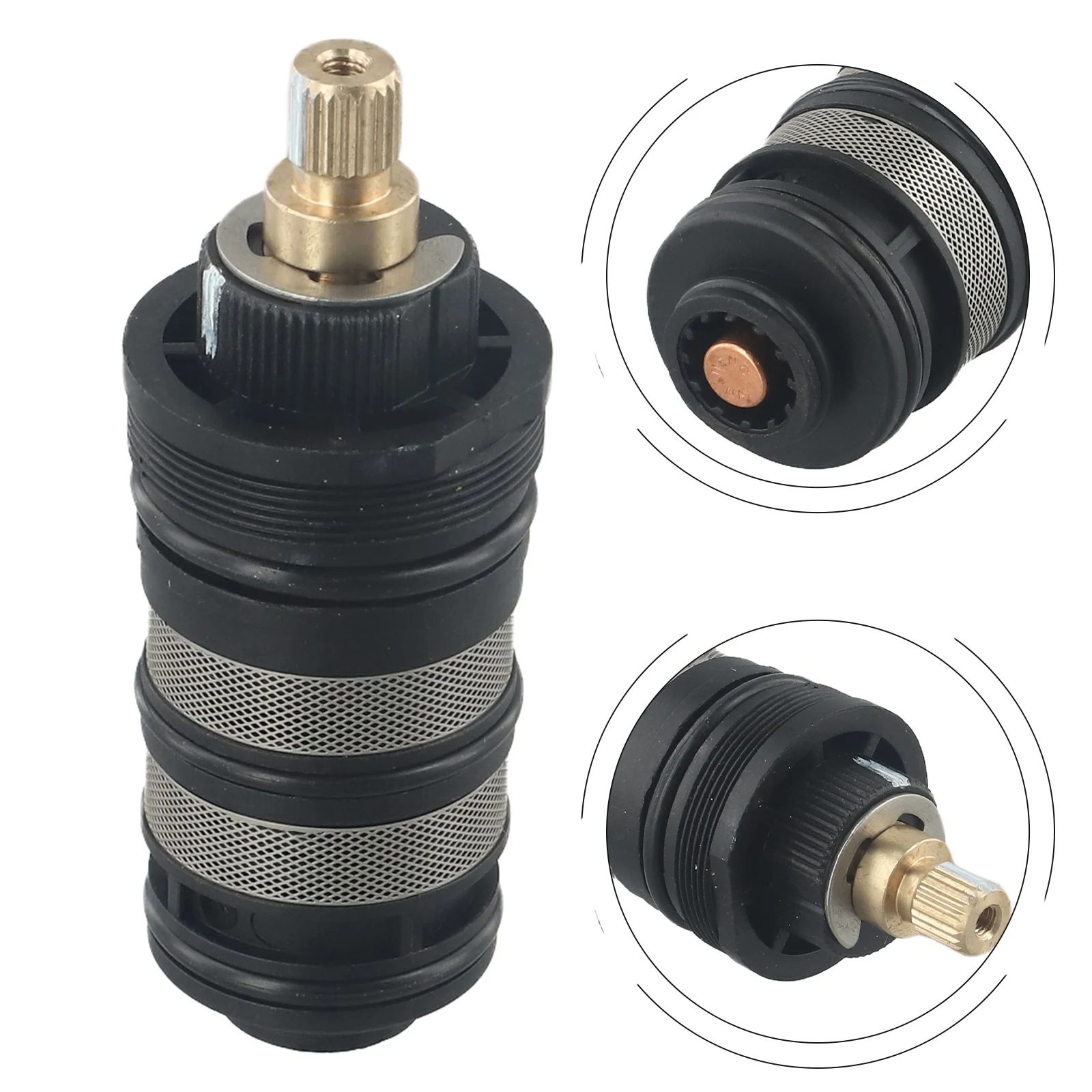 Bathroom Kitchen Accessories Thermostatic Valve Faucet Valve Easy To Install Hot And Cold Water Mixing Water Spool