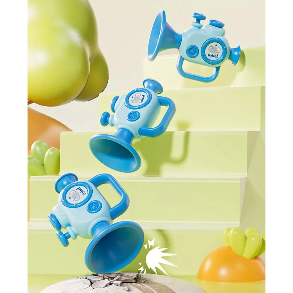 Trompette multicolore intéressante, jouet anti-rayures en plastique, Mini Instrument de musique, Cognition, sifflet sonore, jouets d'éveil