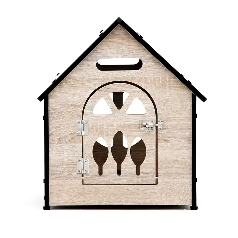 Indoor doghouse New eco-friendly wooden pet nest with latch