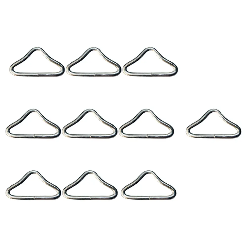 

30 pcs Trampoline Rings Galvanized Steel Buckle Jumping Bed Triangle Ring Accessories Replacement Jump Bed Sturdy Anti Rust