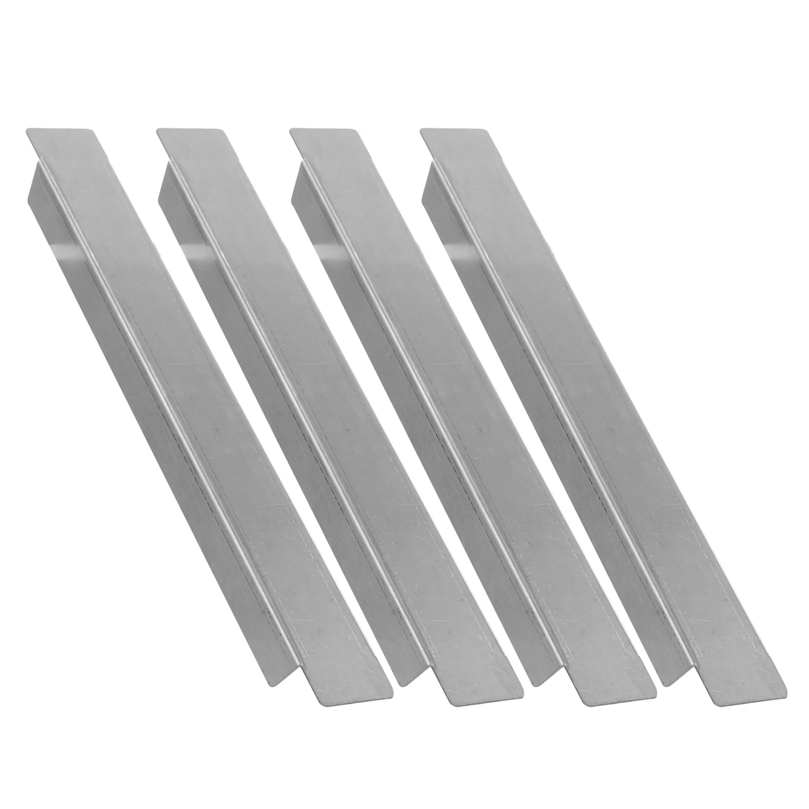 

4pcs Stainless Steel Buffet Table Bars, 1/4 Size 26.5cm/10.43" Commercial Kitchen Food Divider Dividing Support Strip For Hotel