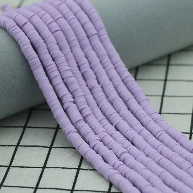 A Piece of Soft Ceramic Beaded Thin Film, Colored Soft Ceramic Loose Bead Circular Gasket, Handmade DIY Beaded Accessory image 3