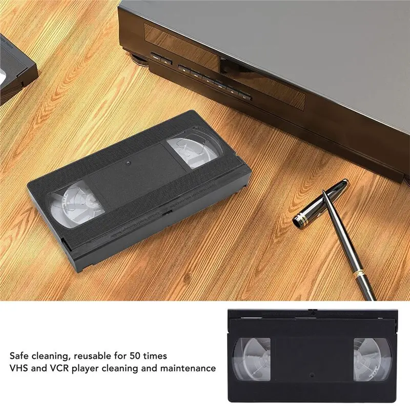 【PUBLICITY】VHS VCR Head Cleaner Reusable Dry Technology Video Player Head Cleaning Tool No Fluid Required
