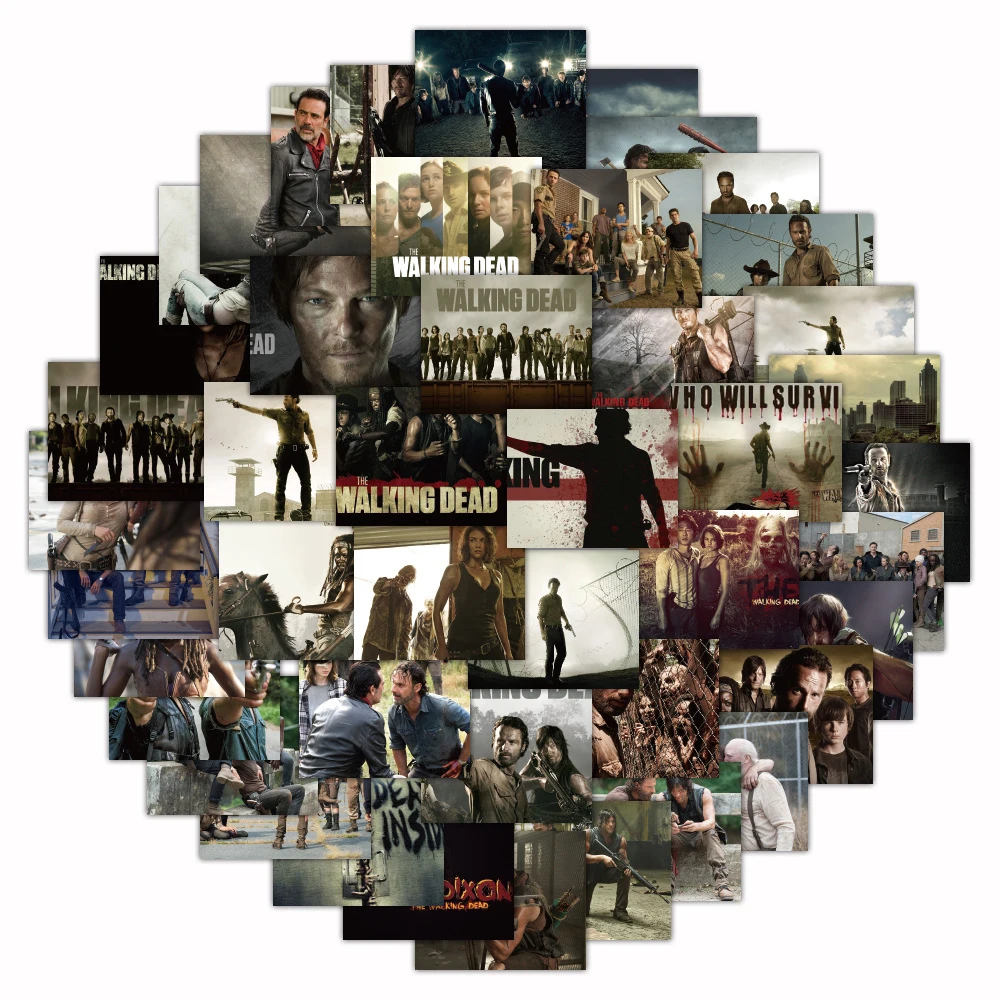 10/30/52PCS The Walking Dead Classic Movie TV Show Stickers for Laptop Luggage Motorcycle Skateboard Teenager Sticker Kids Toys