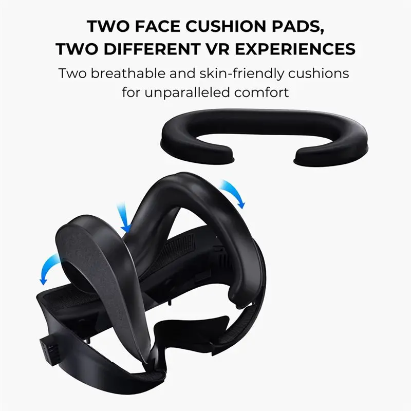 ABGI Face Cover Facial Interface Face Mask and Head Strap for Pico 4 Ultra VR Headset Accessories