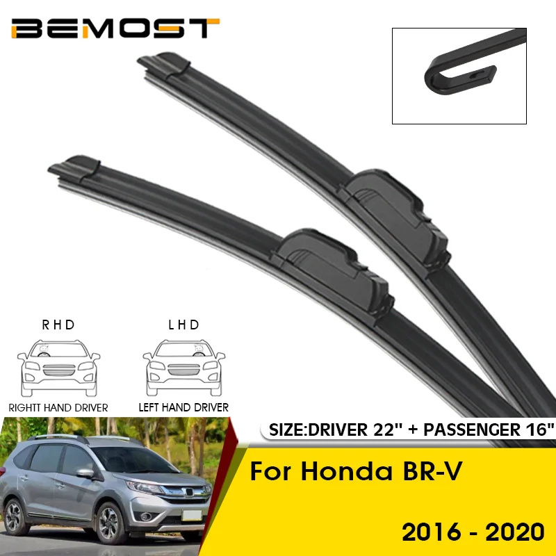 

Car Wiper Blades For Honda BR-V 2016-2020 Windshield Windscreen Front Window Blades 22"+16" Car Accessories