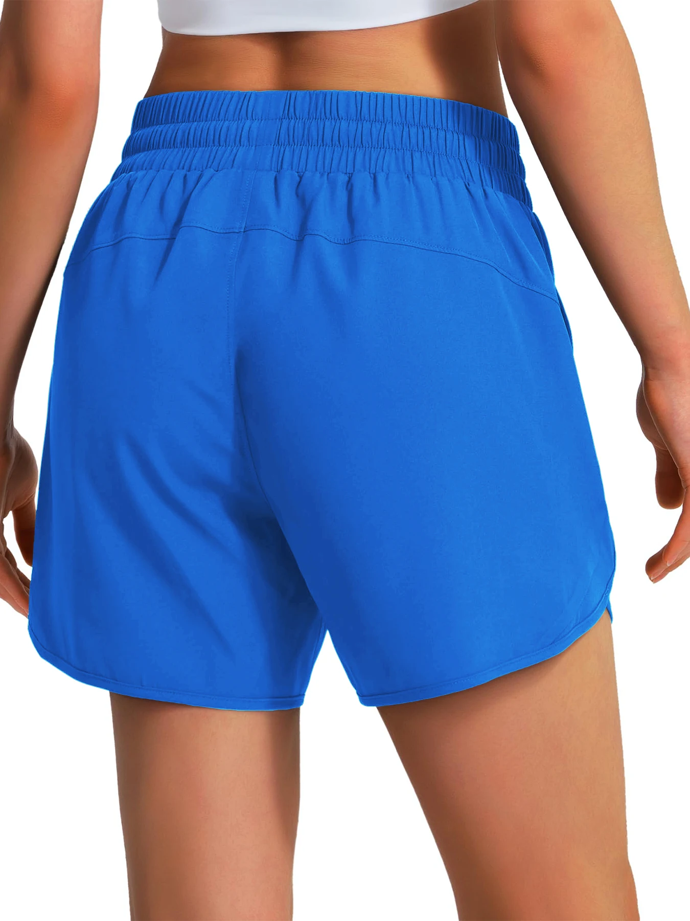 Neue Damen-Freizeit-Sportbekleidung, Sport-Laufshorts, schnelltrocknende, leichte Fitness-Shorts mit Reißverschluss, Sportshorts. – Detail 16