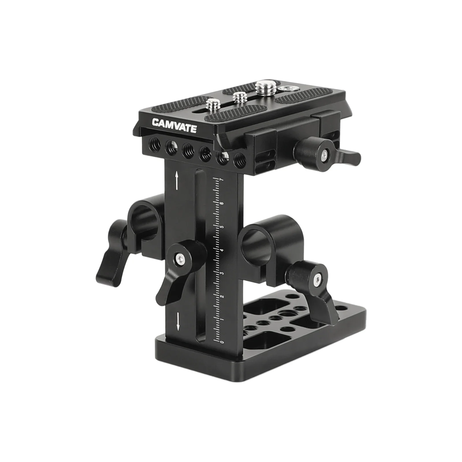 

HDRIG Manfrotto Quick Release Plate With Up-and-down Adjustable 15mm Rail Block And Bottom Cheese Plate For Shoulder Mount Rig T