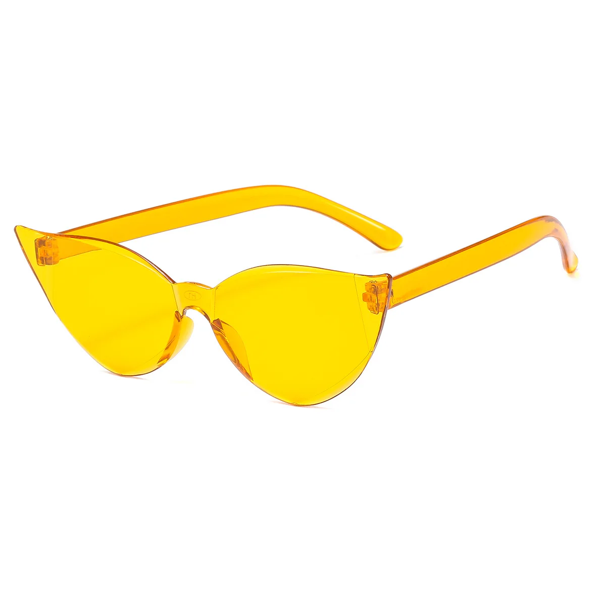FOENIXSONG Sunglasses Rimless for Women UV400 Pink Blue Red Gray Green Orange Eyewear Cat Eye Female Sun Glasses image 2