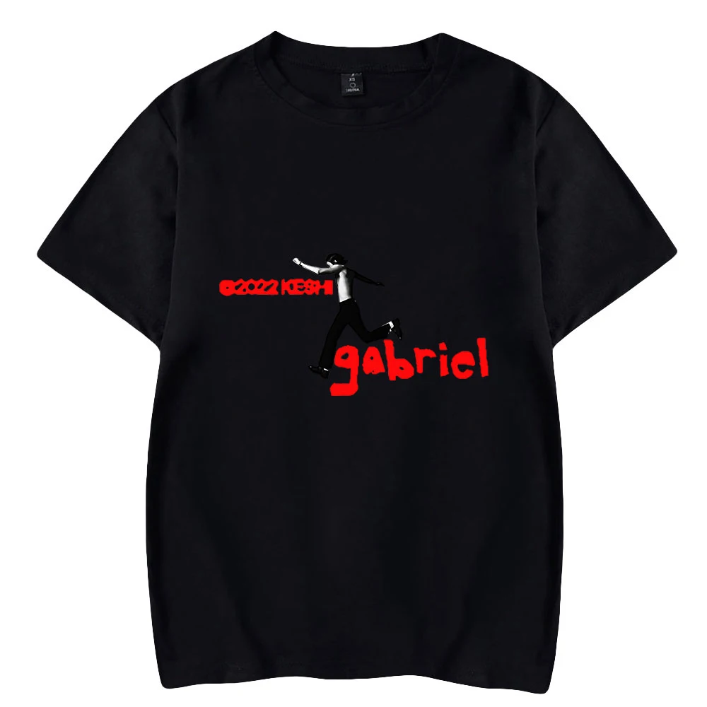 

2026 KeShi summer letter pattern printing T-shirts casual all-match T-shirts