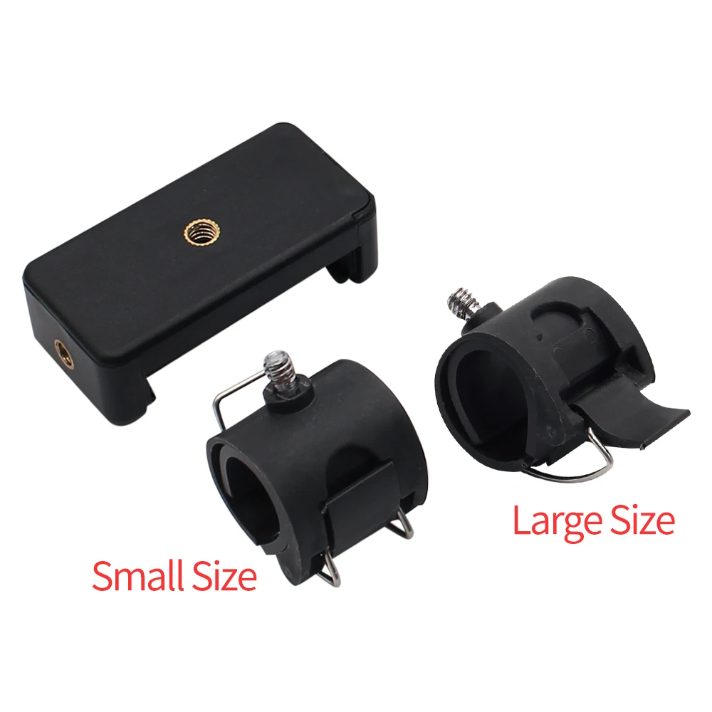 1/4 셀프 셀카 락 클립 스틱 핸드헬드 모노포드 조절식 버클 폰 홀더 어댑터 (고프로 히어로 8 7 6 5 액션 카메라용)