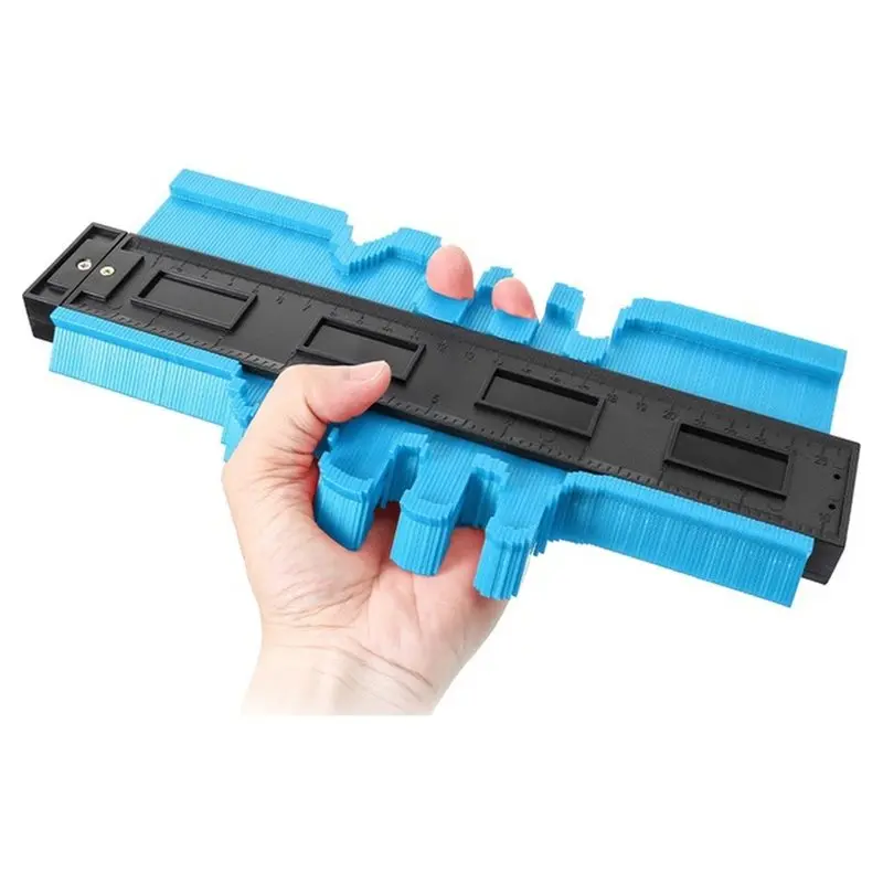M11K-Shape Profile Copier,10-Inch Measuring Function For Tile, Composite Flooring, And Plastic Material Tool Blue