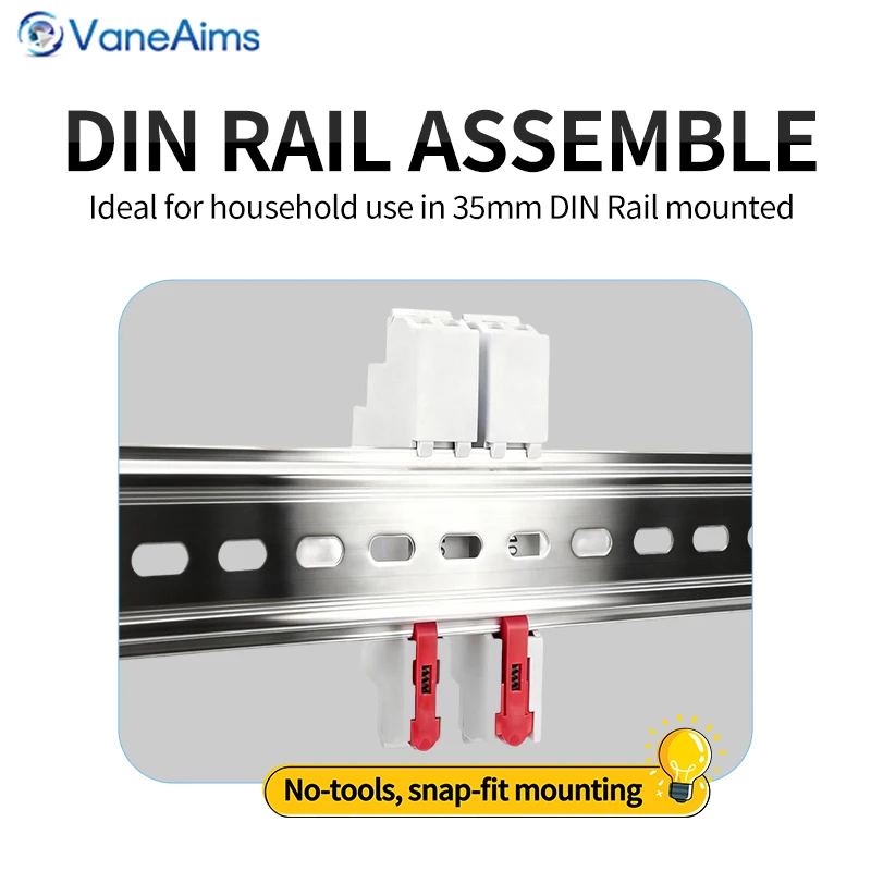 Din Rail Mount LED Signal Lamp 230V 24V 12V AC/DC Modular Indicator Light JD9 50/60Hz Ultra-thin Type Lamp Red Yellow Green Blue image 3