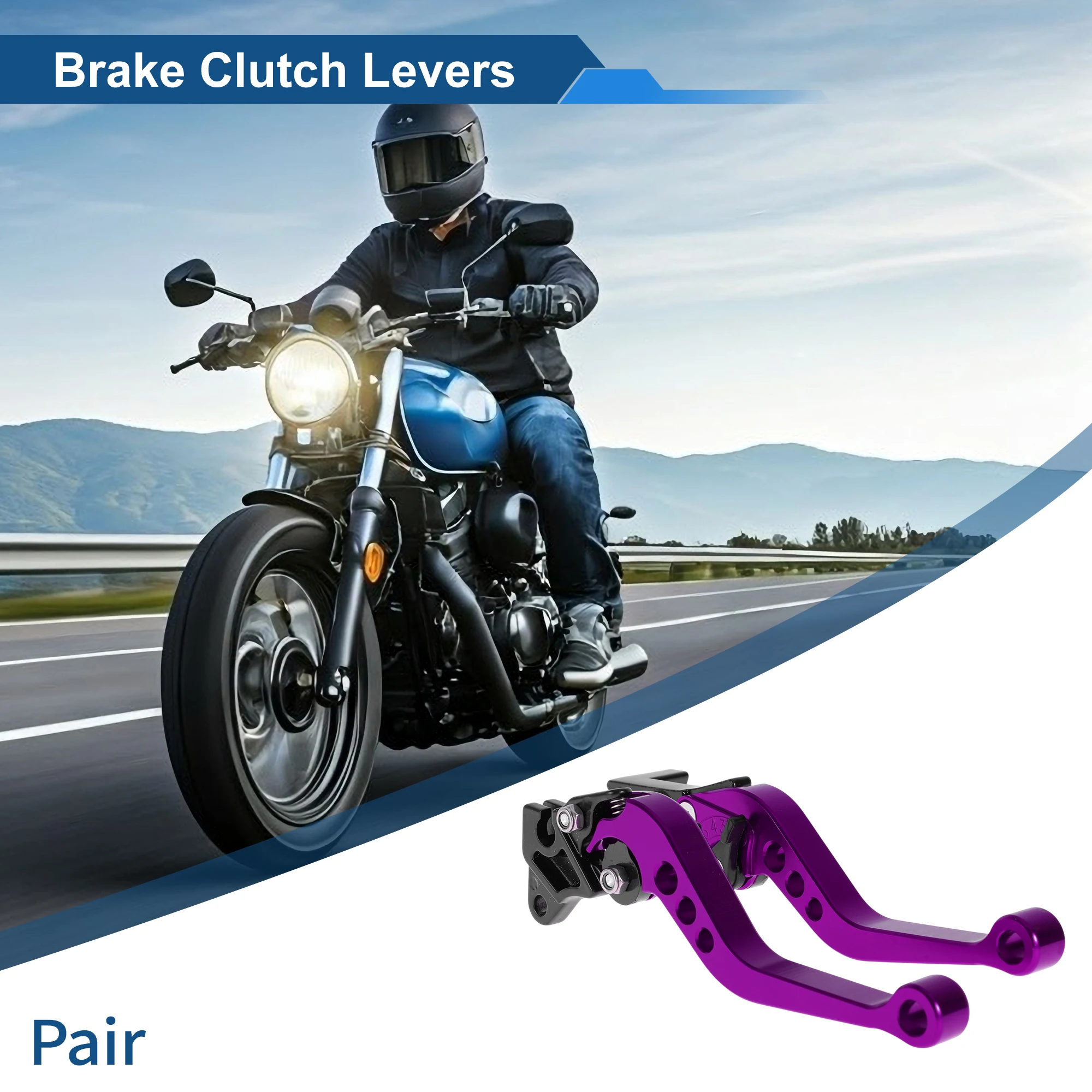 

Регулируемый короткий тормозной рычаг Motoforti для Yamaha YFZ 450 2003-2006, фиолетовый, 1 пара