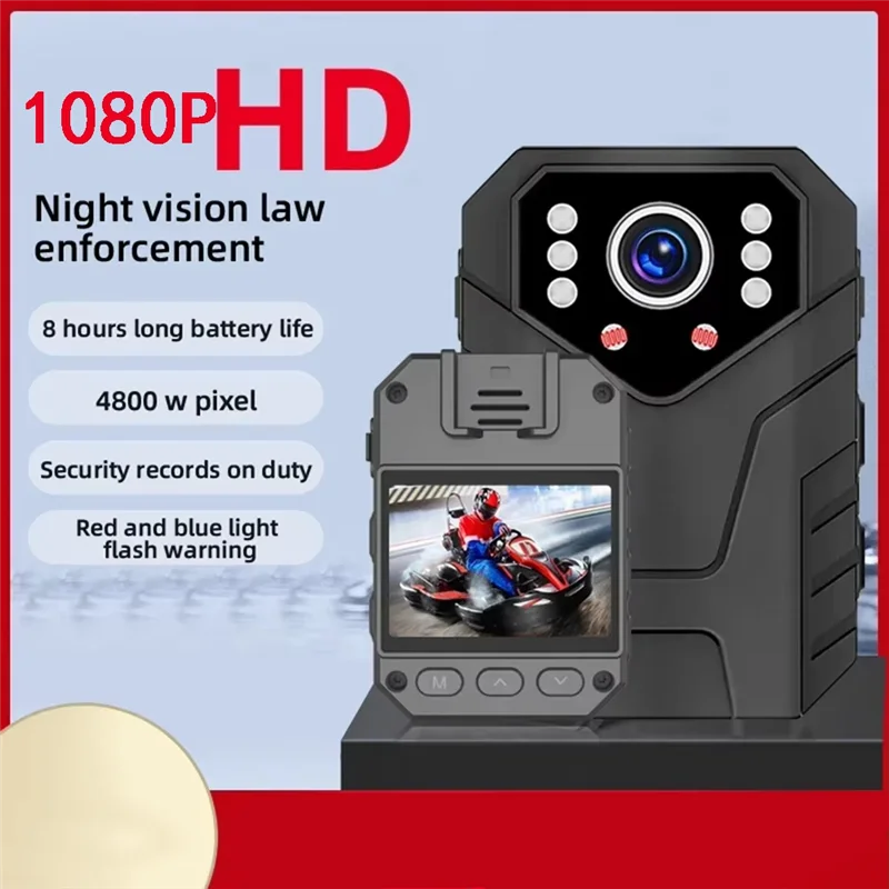 ABSQ-مسجل فيديو كامل HD 1080P 2 بوصة IPS شاشة تعمل باللمس كاميرا يمكن حملها بالجسم صغيرة للرؤية الليلية حارس الأمن كاميرا الجسم الشرطة