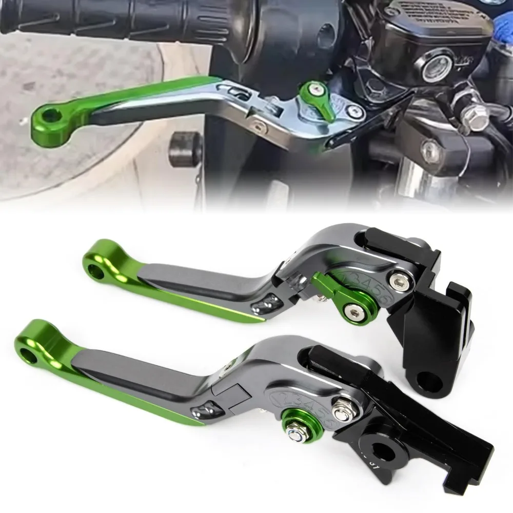 

Motorcycle Adjustable Length Brake Clutch Levers 6-Stage Modified Length Brake Clutch Lever For Kawasaki Ninja 650 2017-2022