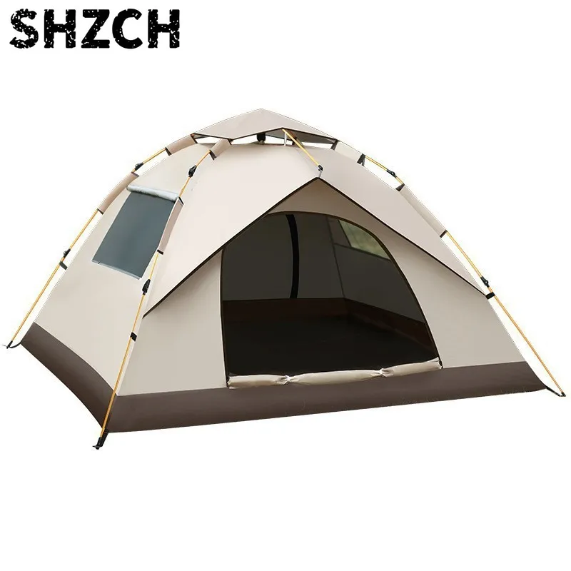 Carpa plegable para exteriores, carpa portátil impermeable a prueba de sol, carpa automática de fácil instalación para acampar,
