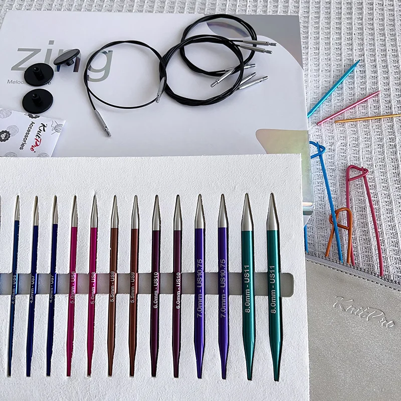 New Knitpro Zing  Interchangeable Knitting Needle Gift  Set