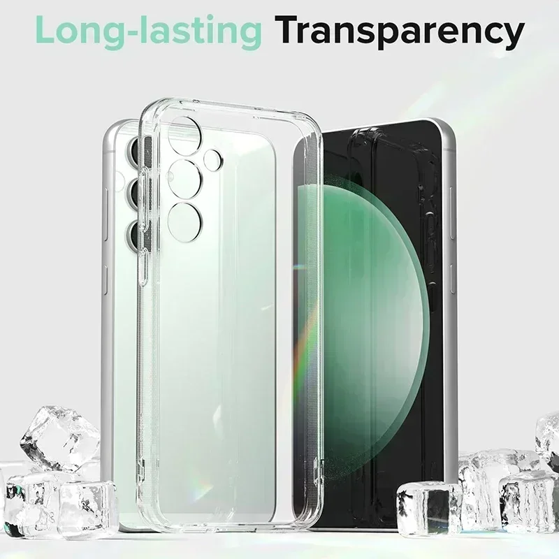 Funda de silicona TPU transparente ultrafina para Samsung Galaxy S24 Ultra, funda para Samsung S24 S23 S22 S21 Ultra FE A14 A34 A54 5G