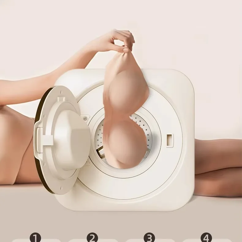 

Underwear Mini Washing Machine Household Compact Washer with Blue Light Disinfection