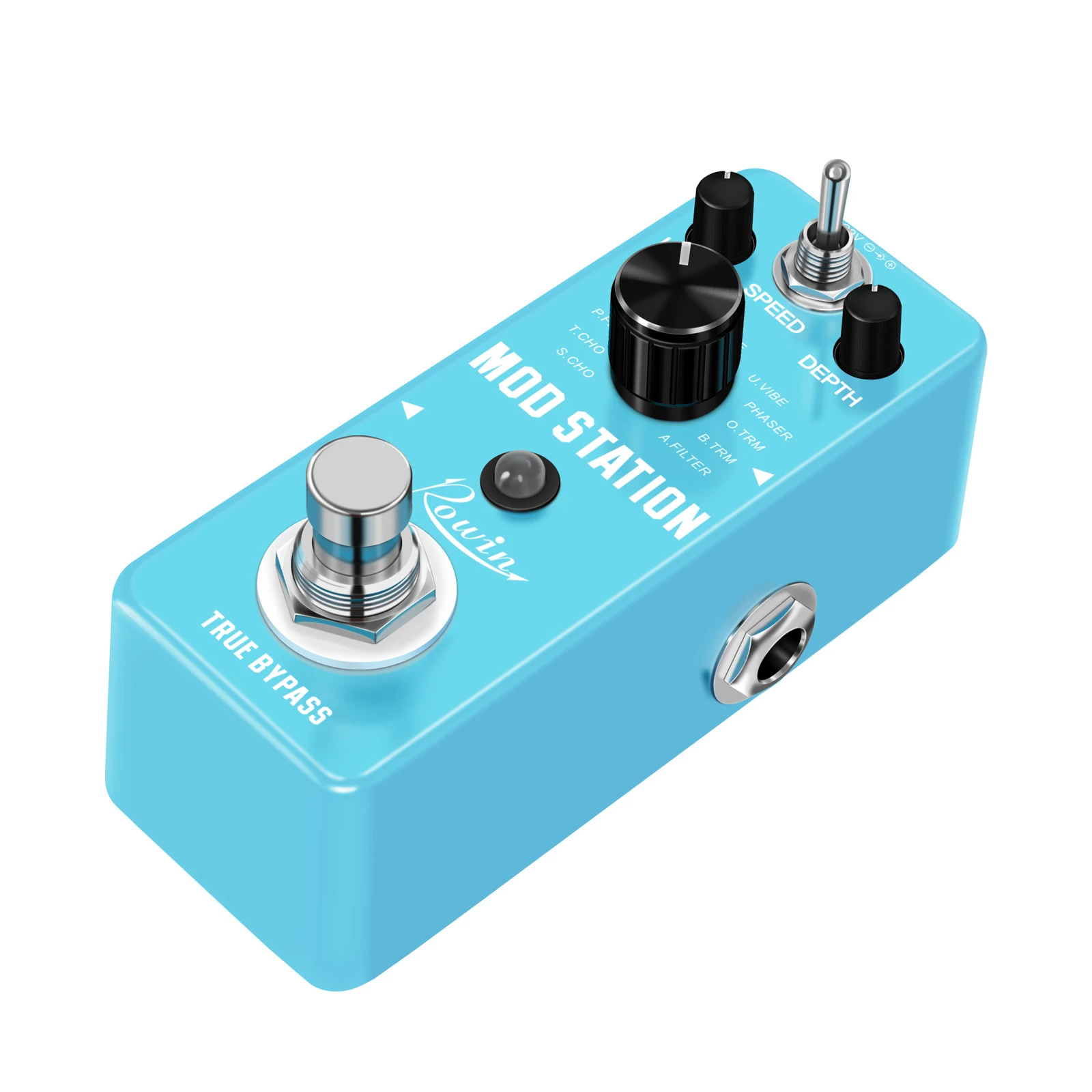 Rowin Digital Mod Station Pedal 11 Kinds Of Classic Modulation Effect Storage Of Timbre Sound Pedals Mini Effector True Bypass