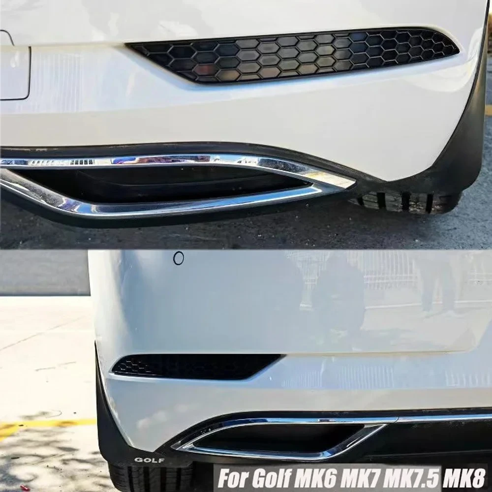 2X Car Rear Bumper Reflector Delete Cover For Volkswagen VW Golf MK8 MK7.5 MK7 MK6 TSI TDI GTI GTD R R-Line 2009-2023 Tuning