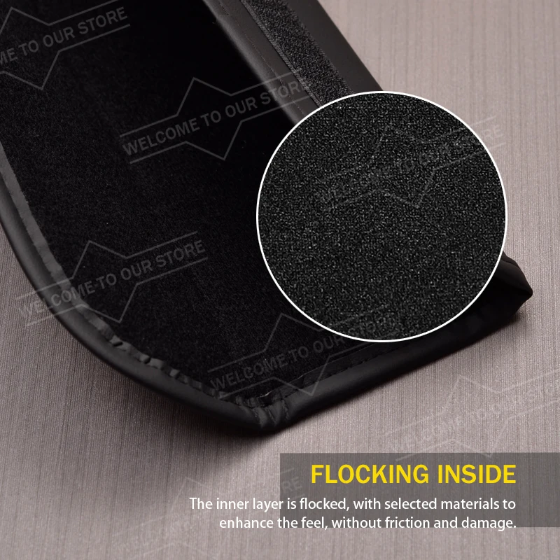 2pcs Car For Hilux REVO Pickup Truck OFF-Road Logo Seat Belt Cushion Leather Safety Belt Shoulder Protector Pads view 4