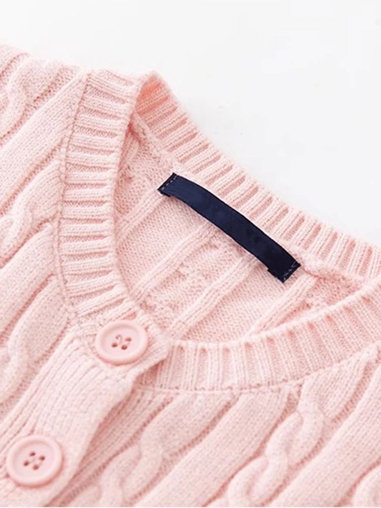 PUWD Vintage Women Pink V-Neck Knit Cardigan 2023 Autumn Casual Ladies Single Breasted Sweaters Female Chic Long Sleeve Tops