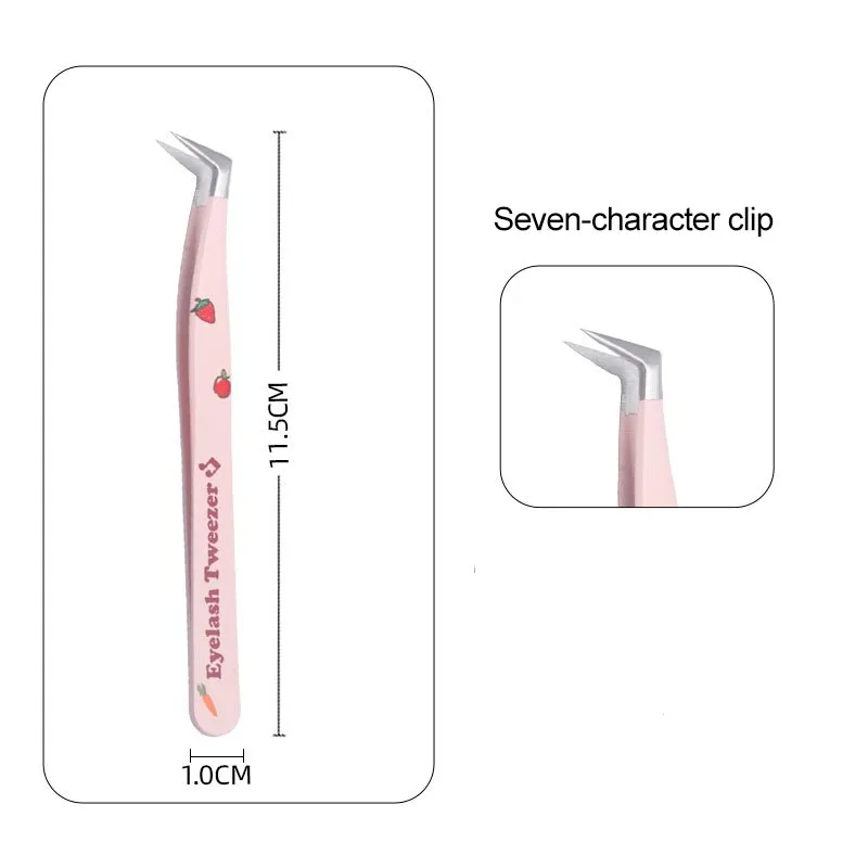 新しいピンセットまつげエクステンションピンセットまつげファイバーチップラッシュボリュームピンセットつけまつげクリップ JMNZ02