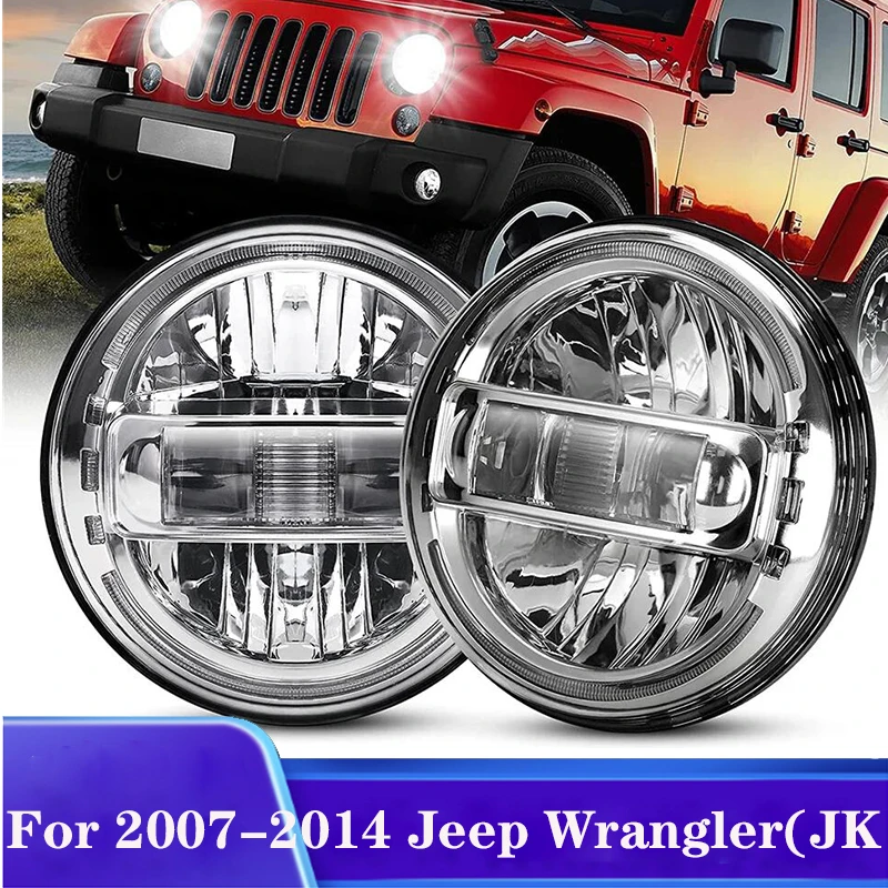 

7 Inch LED Headlight Round For Jeep Wrangler JK TJ For Hummer H1 H2 12V 24V For Suzuki Samurai Lada 4x4 urban Niva