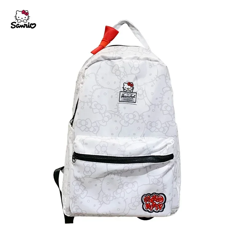 

Hello Kitty school bag backpack girl ins college style color matching backpack junior high school student Sanrio school bag