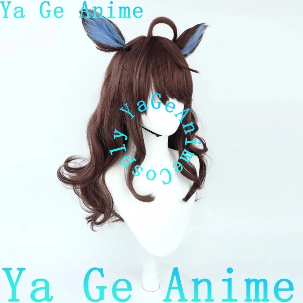 يا جي أنيمي أوما موسومي جميلة ديربي جريئة اللباقة شعر مستعار تأثيري مع آذان وذيل سباق الخيل فتاة لعبة عرض الواقع شعر مستعار شخصية #4